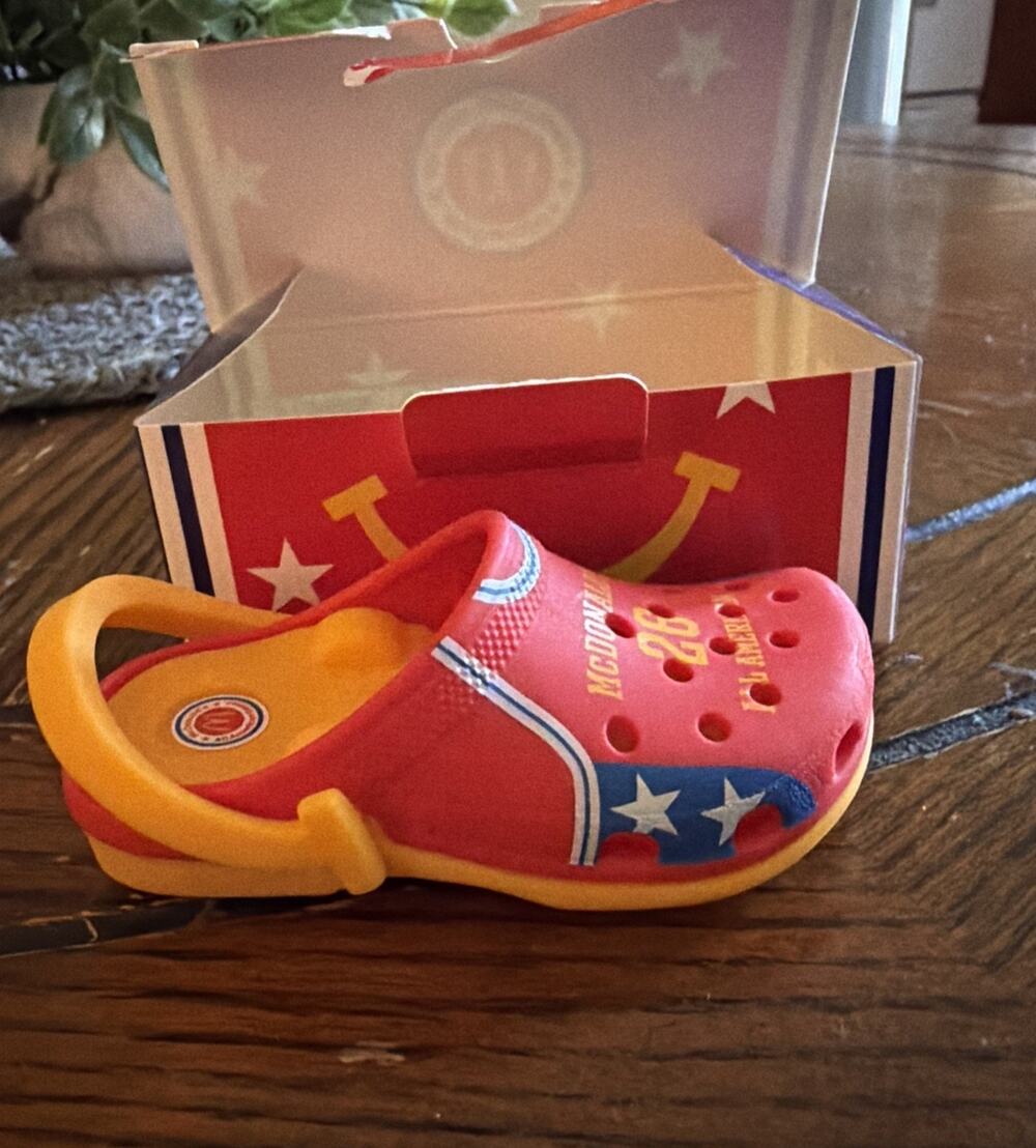 McDonald's All American Games CROCS #1 Red Team Jersey Happy Meal Toy, 2026